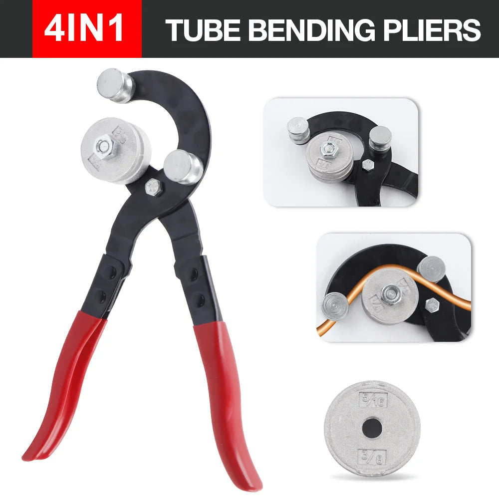 4-in-1 Manual Tube Bending Pliers for Brake and Fuel Lines