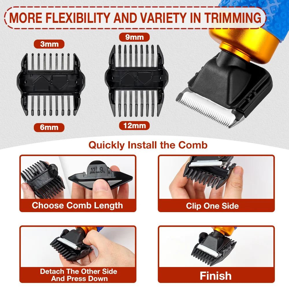 200W Electric Carpet Tufting Trimmer and Pet Grooming Clipper - 4