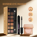 3-Piece Eye Makeup Set with Corrector, Eyeshadow, and Mascara
