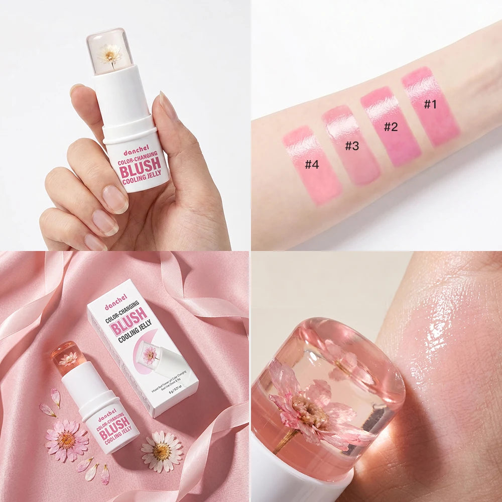 pH Adaptive Color-Changing Jelly Blush for Lips, Cheeks and Eyes - 5