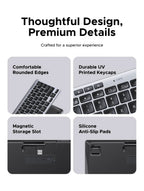 Dual-Mode Bluetooth 5.3 & 2.4G Slim Wireless Keyboard