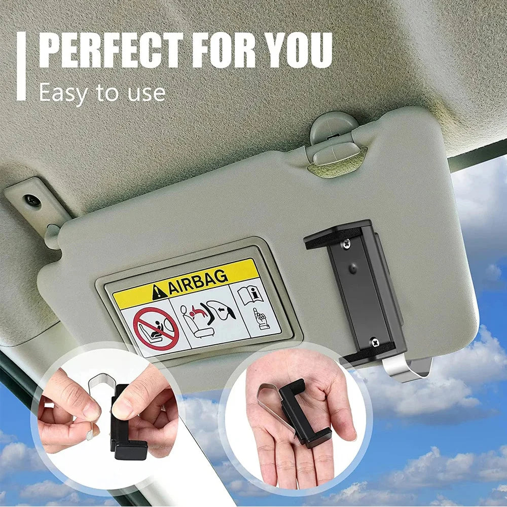 Adjustable Garage Door Remote Sun Visor Clip Holder