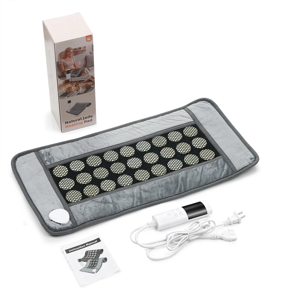 Natural Jade Stone Electric Heating Pad with 9 Heat Levels