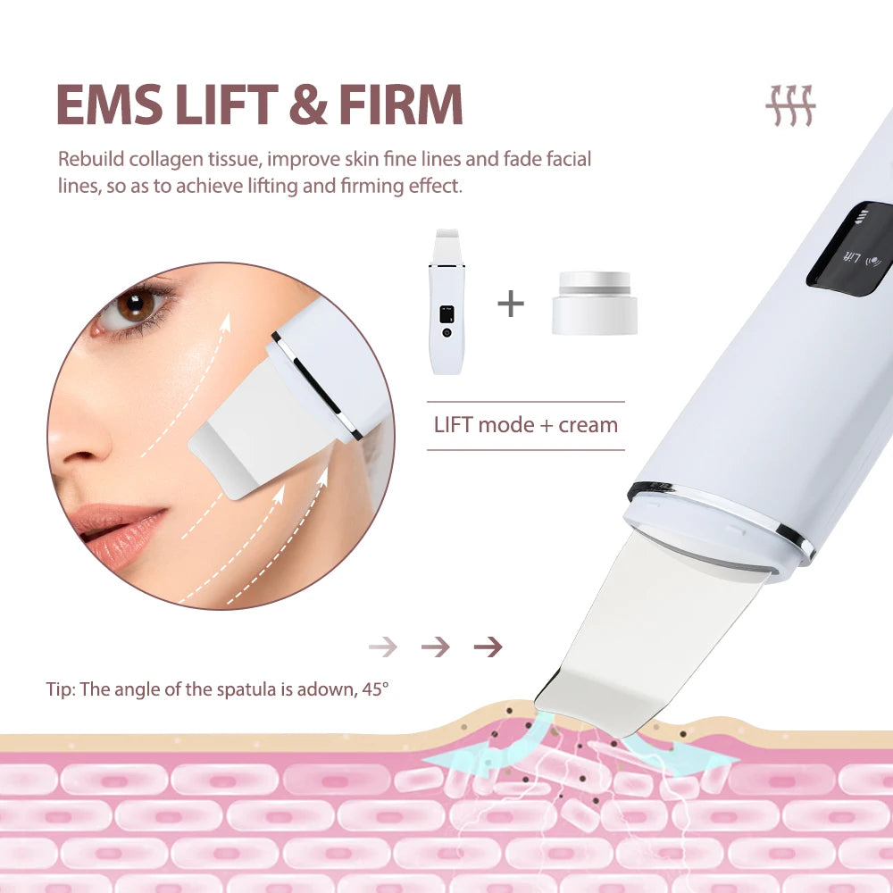 Ultrasonic Facial Skin Scrubber and Pore Cleaner - 4