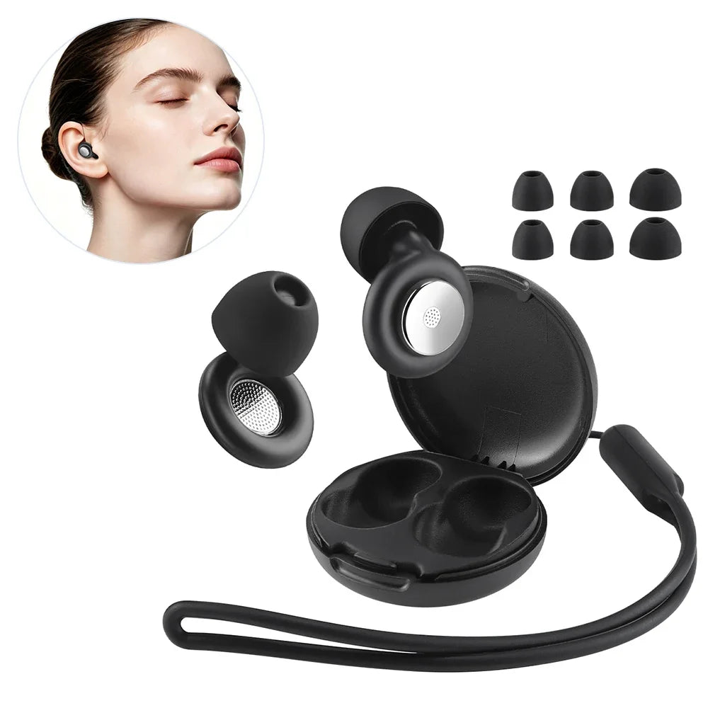 Reusable Noise-Canceling Silicone Sleep Earplugs with Storage Case