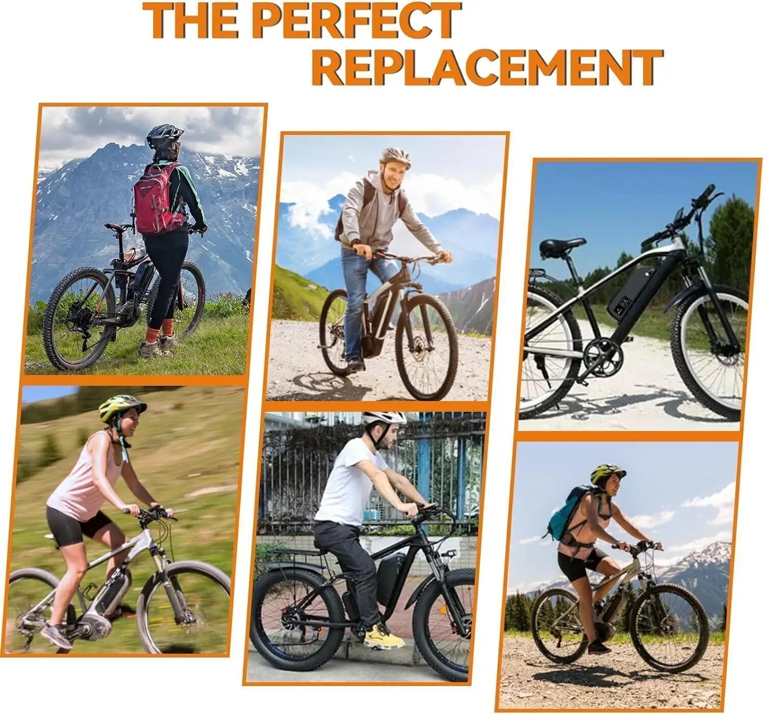 Electric Bicycle Lithium Ion Battery Pack for E-Bike 36V 48V 52V - 16