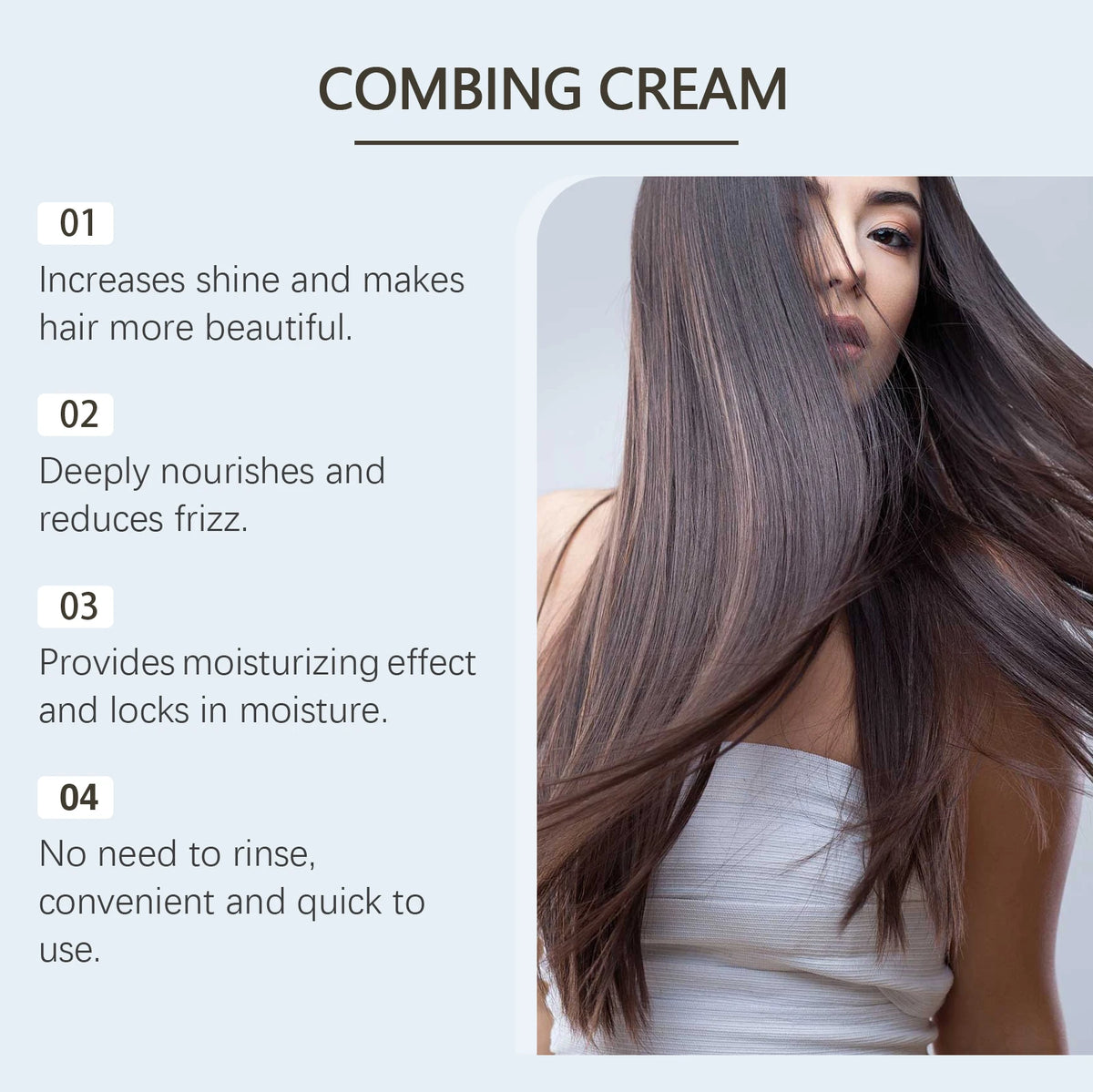 Curl Defining and Moisturizing Hair Cream for Frizzy Hair