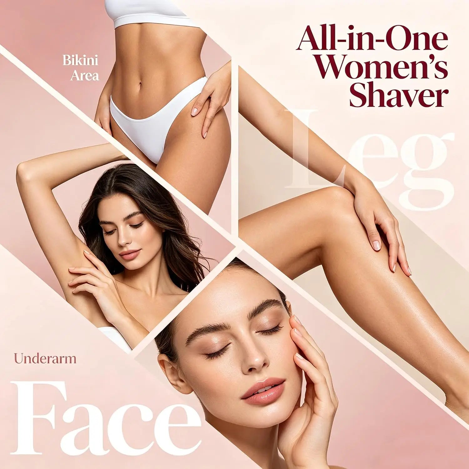 Waterproof 2-in-1 Electric Bikini Trimmer and Body Shaver - 2