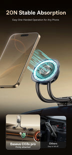 Magnetic Foldable Car Phone Holder for Dashboard