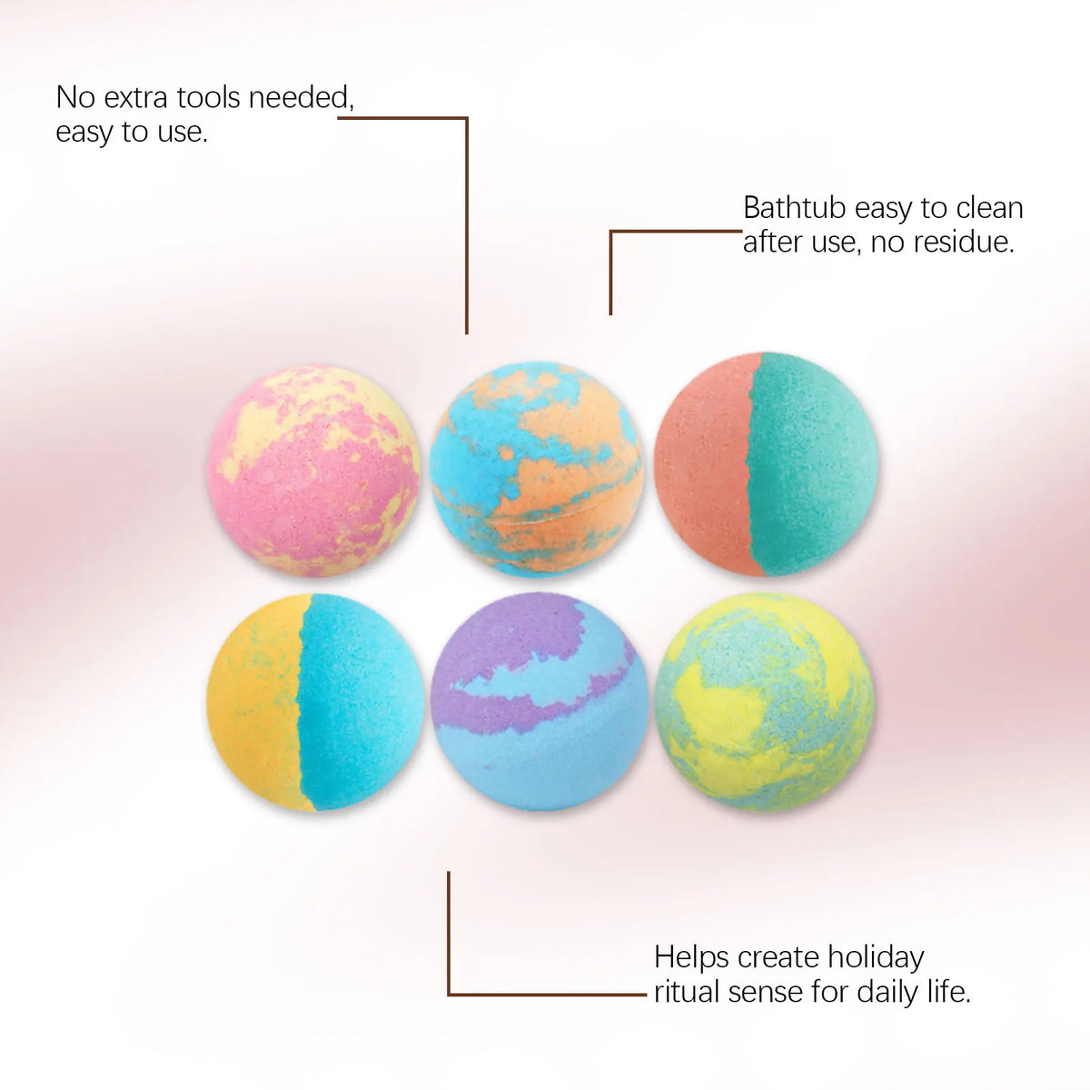 Aromatherapy Moisturizing Bath Bomb Set for Kids