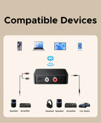 Bluetooth 5.3 Receiver with LDAC Hi-Res Wireless Audio Adapter
