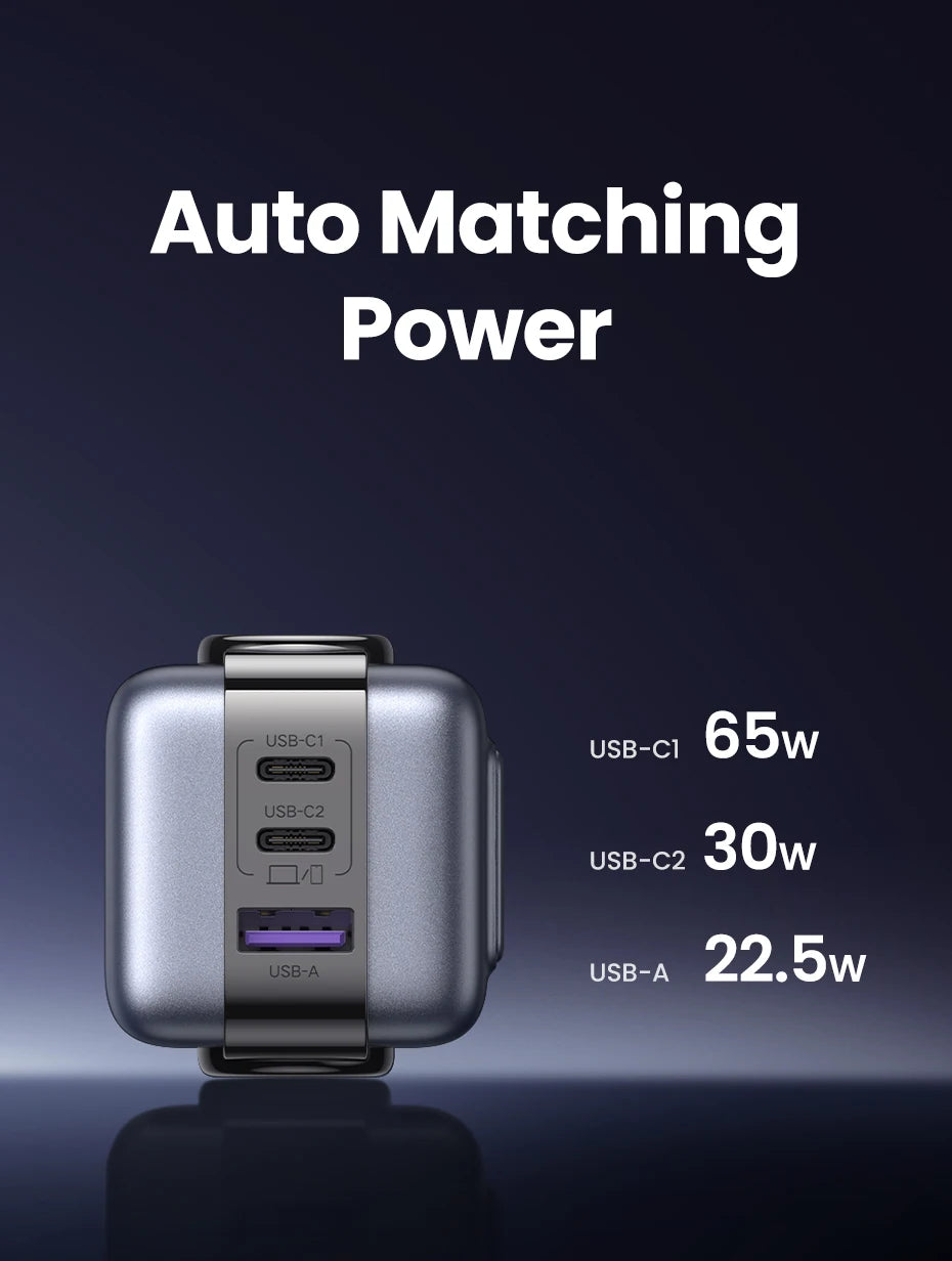65W GaN USB-C Robot Fast Charger for Laptops and Smartphones - 19