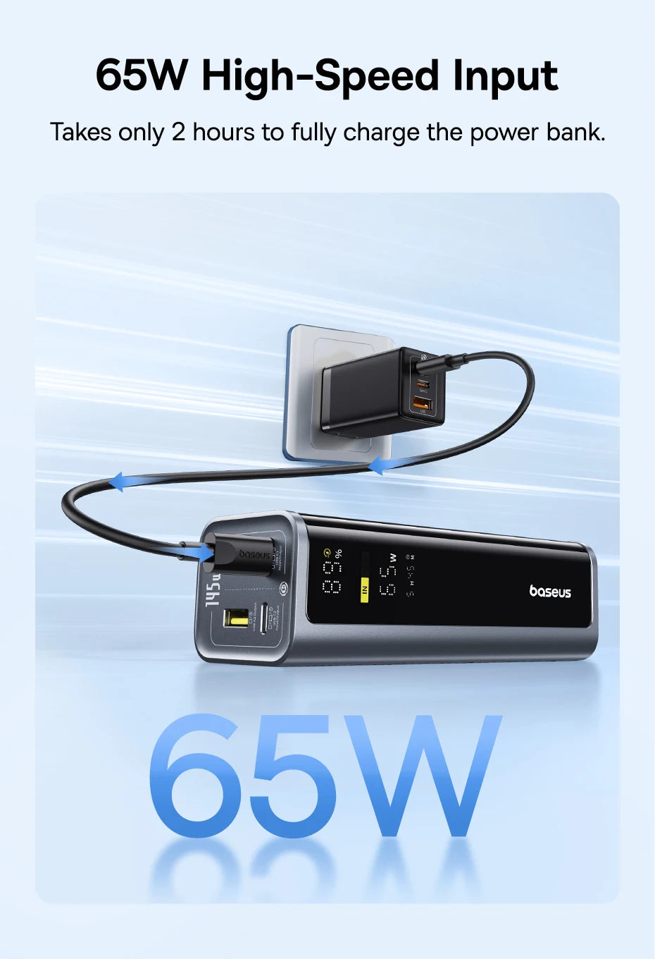 145W Fast Charging Portable Power Bank 20800mAh