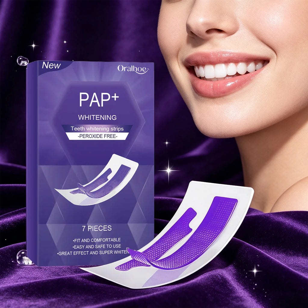 Gentle Peroxide-Free Teeth Whitening Strips