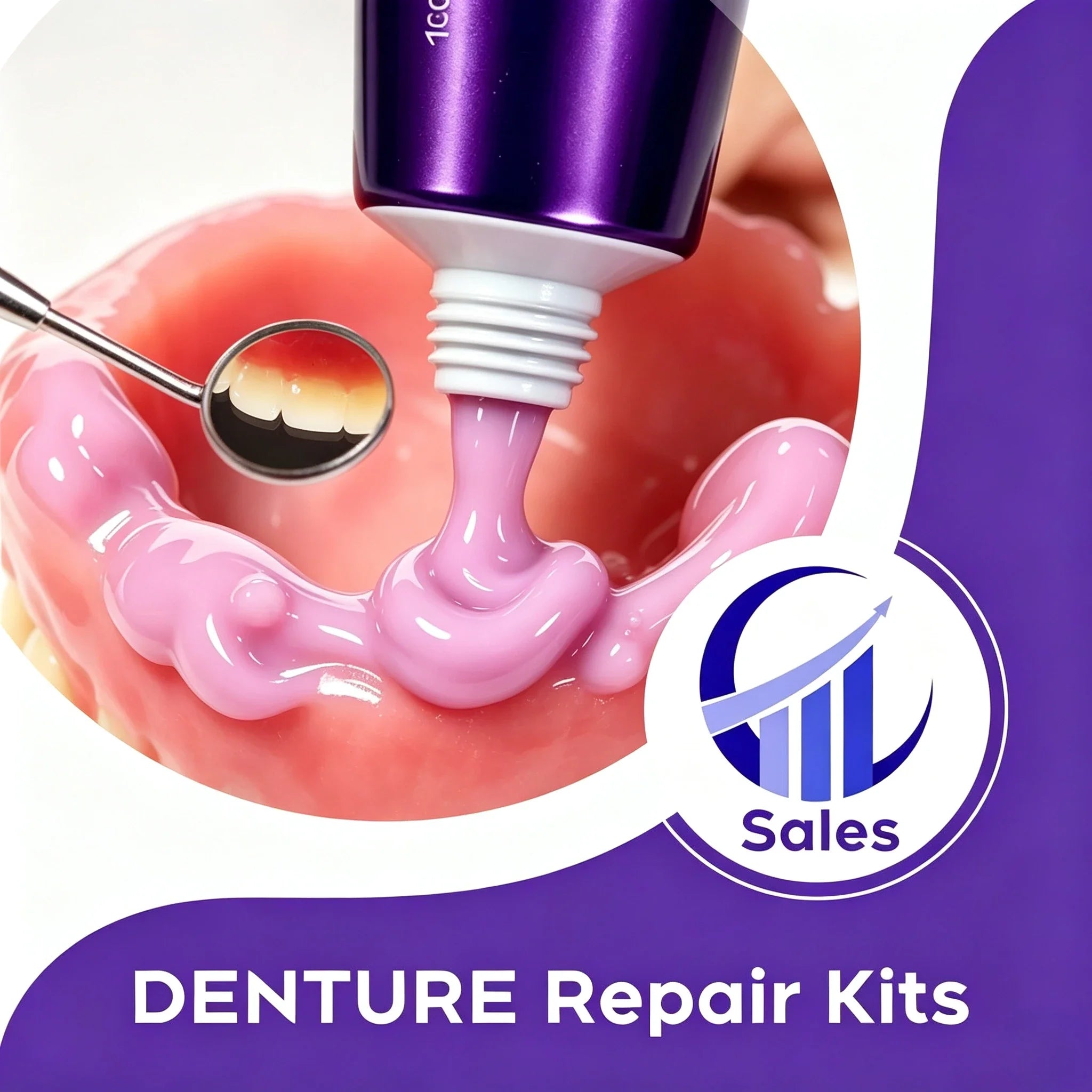Soft Silicone Denture Adhesive and Reline Cushion - 7