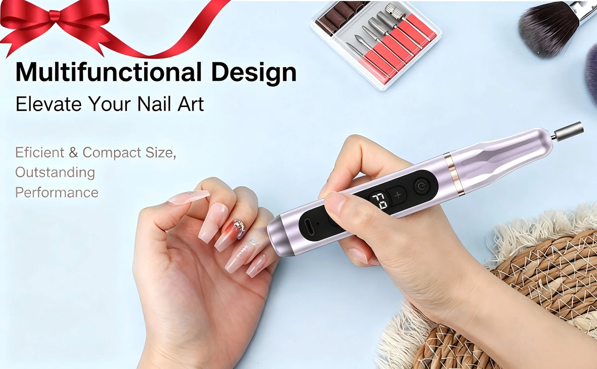 Professional Cordless Electric Nail File and UV Lamp Kit