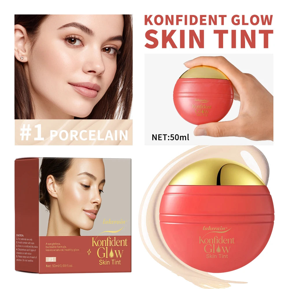 Hydrating Glow Skin Tint Foundation for Radiant Complexion - 21