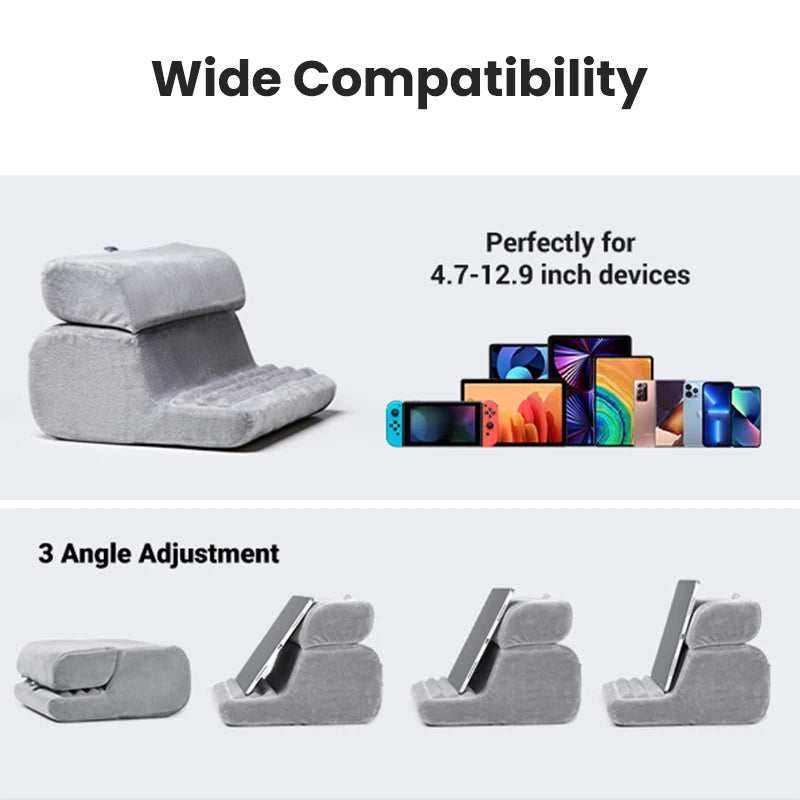 Adjustable Foldable Tablet Pillow Stand for Bed and Sofa - 5