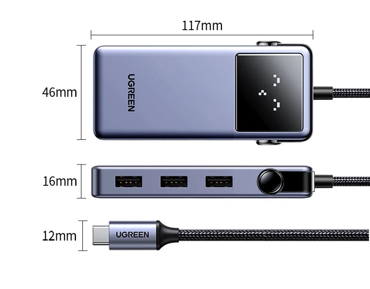 5-in-1 USB-C Hub with 4K 60Hz HDMI and 100W Power Delivery