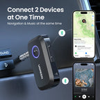 Bluetooth 5.3 Car Audio Receiver Adapter with 3.5mm AUX
