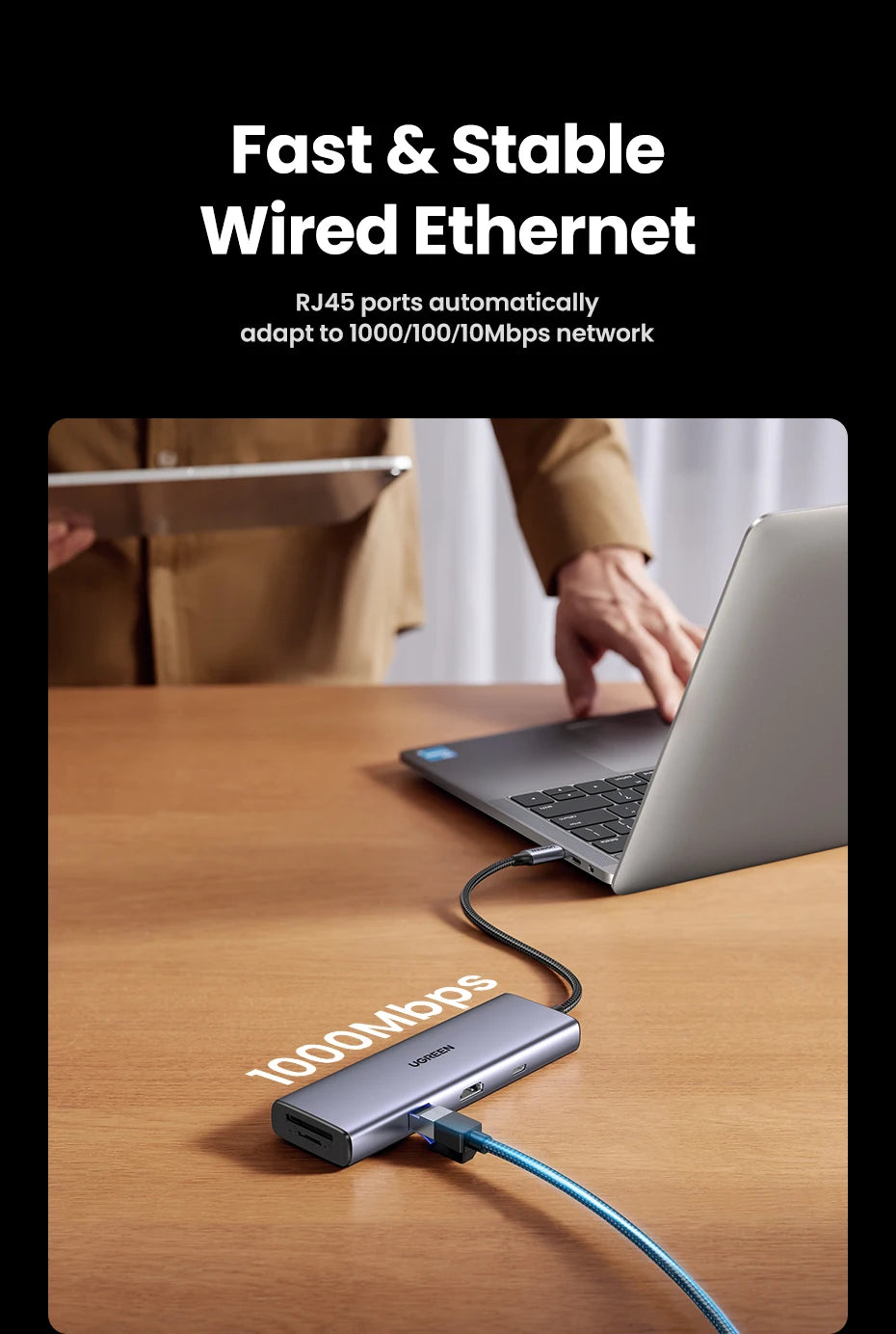 9-in-1 USB-C Docking Station with 4K 60Hz HDMI and 100W PD
