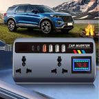 200W 12V/24V to 220V Car Power Inverter with 9 Charging Ports