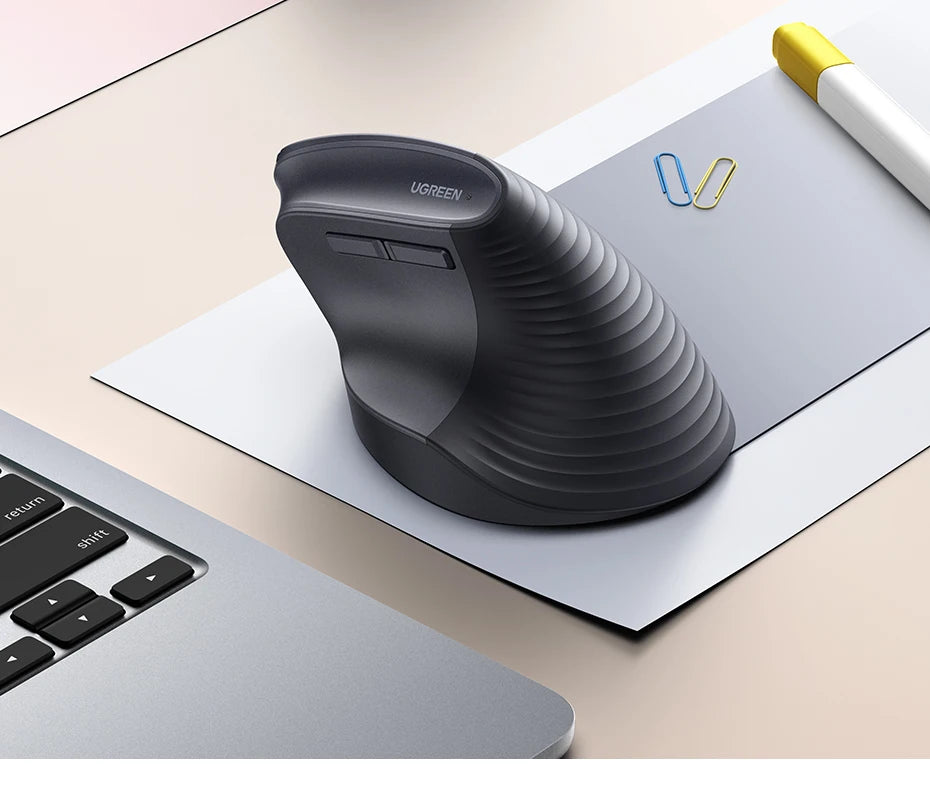 Ergonomic Vertical Wireless Mouse with 4000 DPI