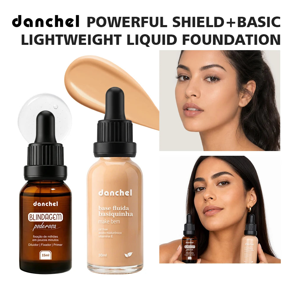 Liquid Foundation and Primer Makeup Set