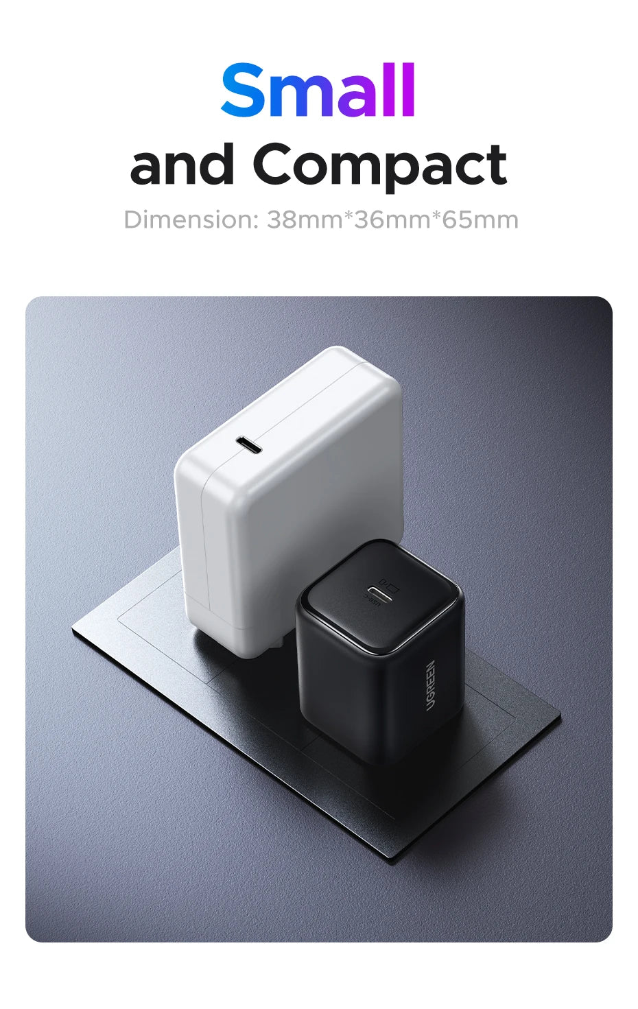 45W GaN USB-C Fast Wall Charger for Smartphones and Tablets - 11