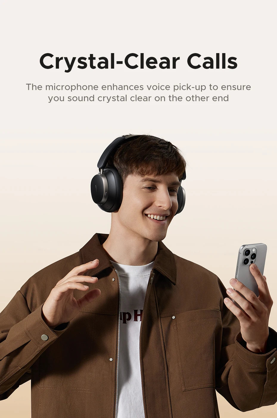 Wireless Noise Cancelling Bluetooth Headphones with Hi-Res Audio