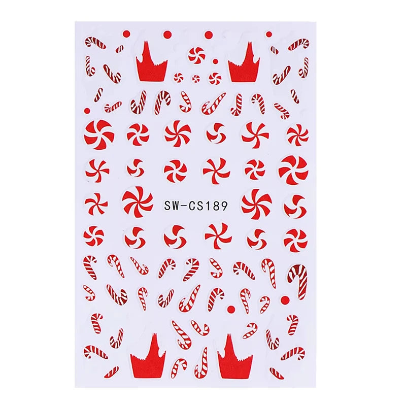 Christmas Cartoon Nail Art Decals - 22