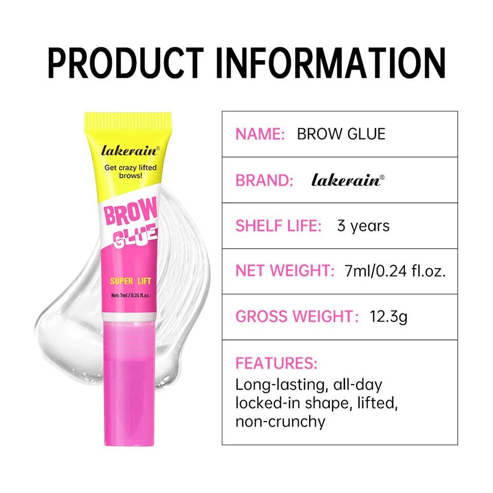 Brow Lamination Gel with Built-in Comb for Lifted Brows