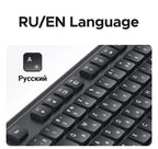 Ultra-Slim 2.4G Wireless 104-Key Full-Size Keyboard