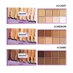 8-Shade Cream Concealer Palette for Full Coverage