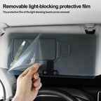 Magnetic Sun Visor Glasses Holder and Anti Glare Folding Shield
