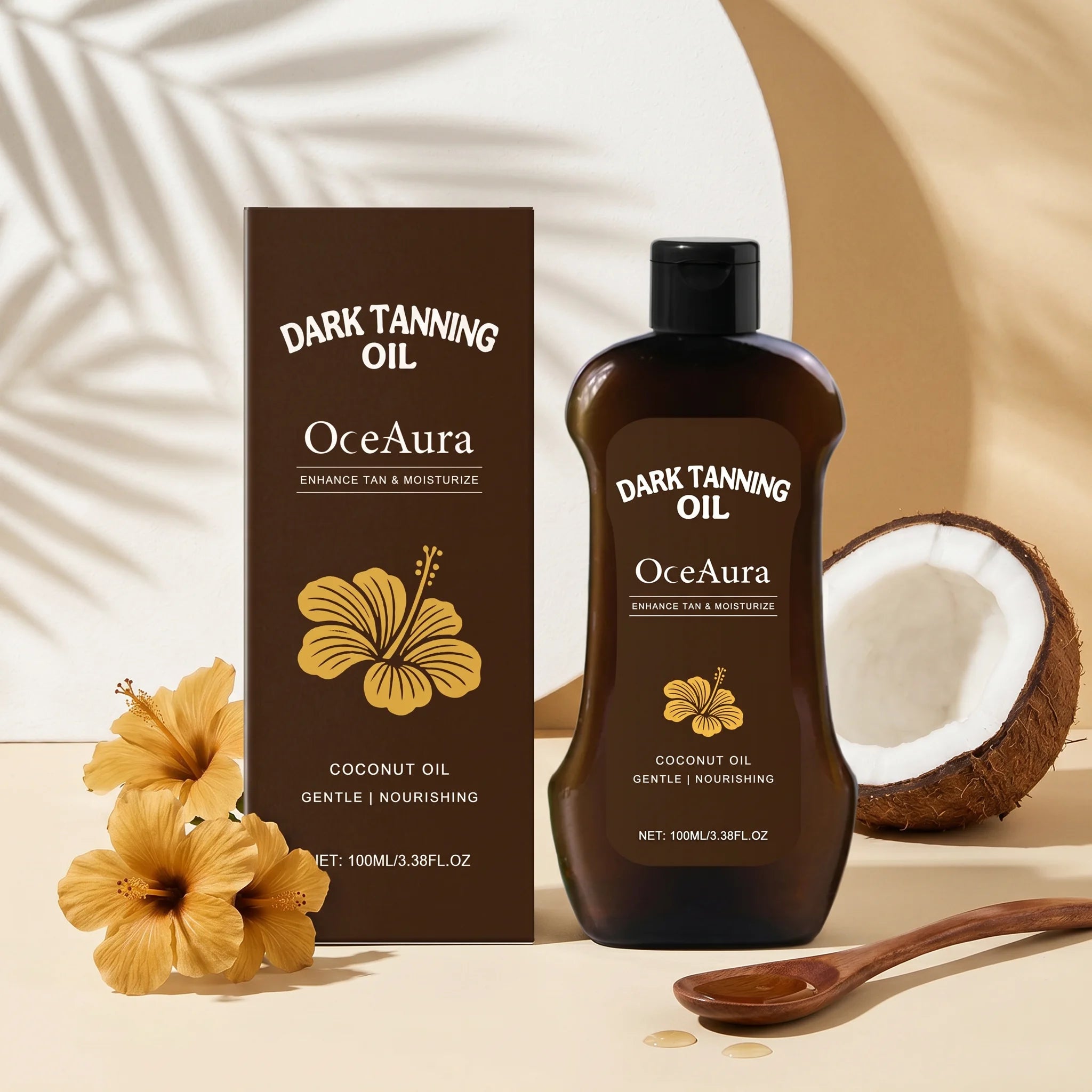 Coconut Oil Dark Tanning Oil for Deep Bronze Glow - 4