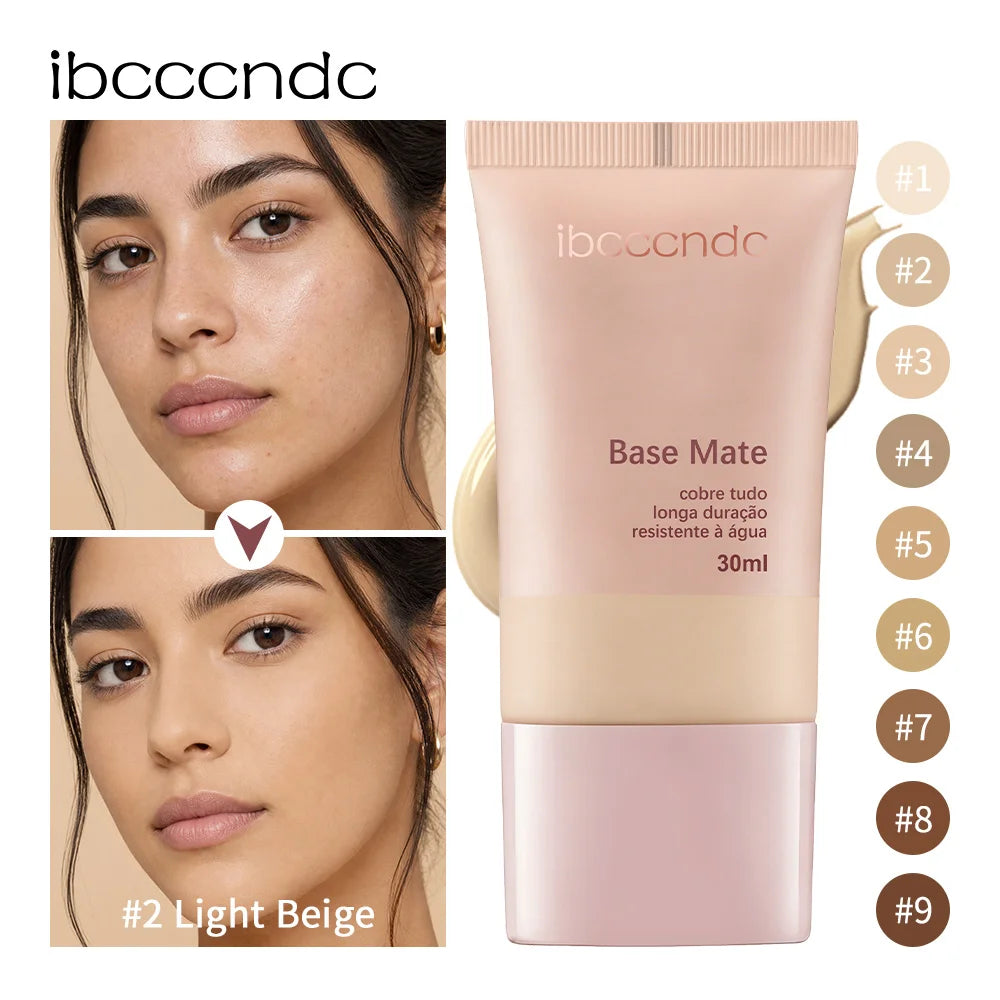 Long-Lasting Waterproof Matte Liquid Foundation