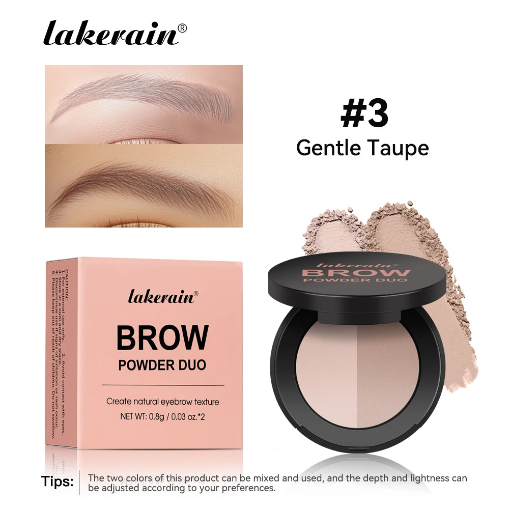 Two-Color Eyebrow Powder Duo for Natural Brows and Contouring
