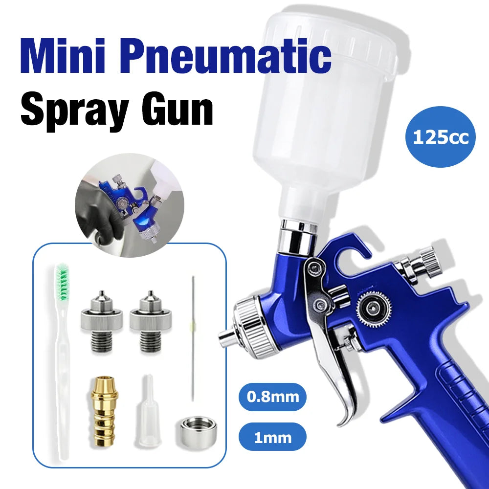 HVLP Gravity Feed Mini Air Spray Gun for Auto Touch-Up
