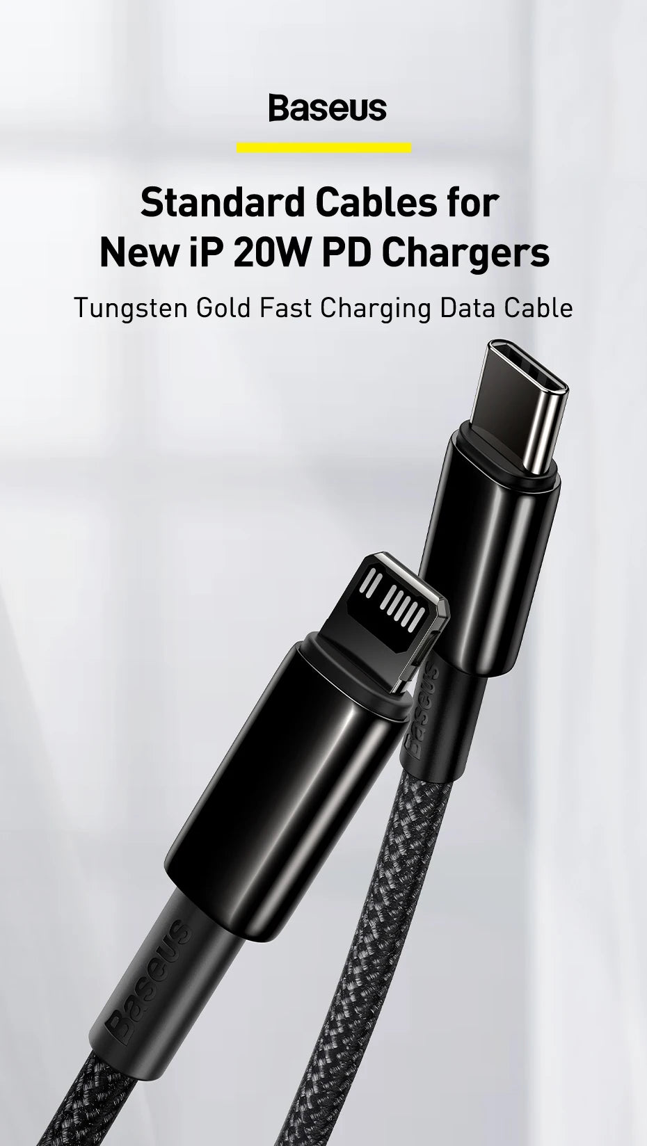 20W USB-C to Lightning PD Fast Charging Data Cable