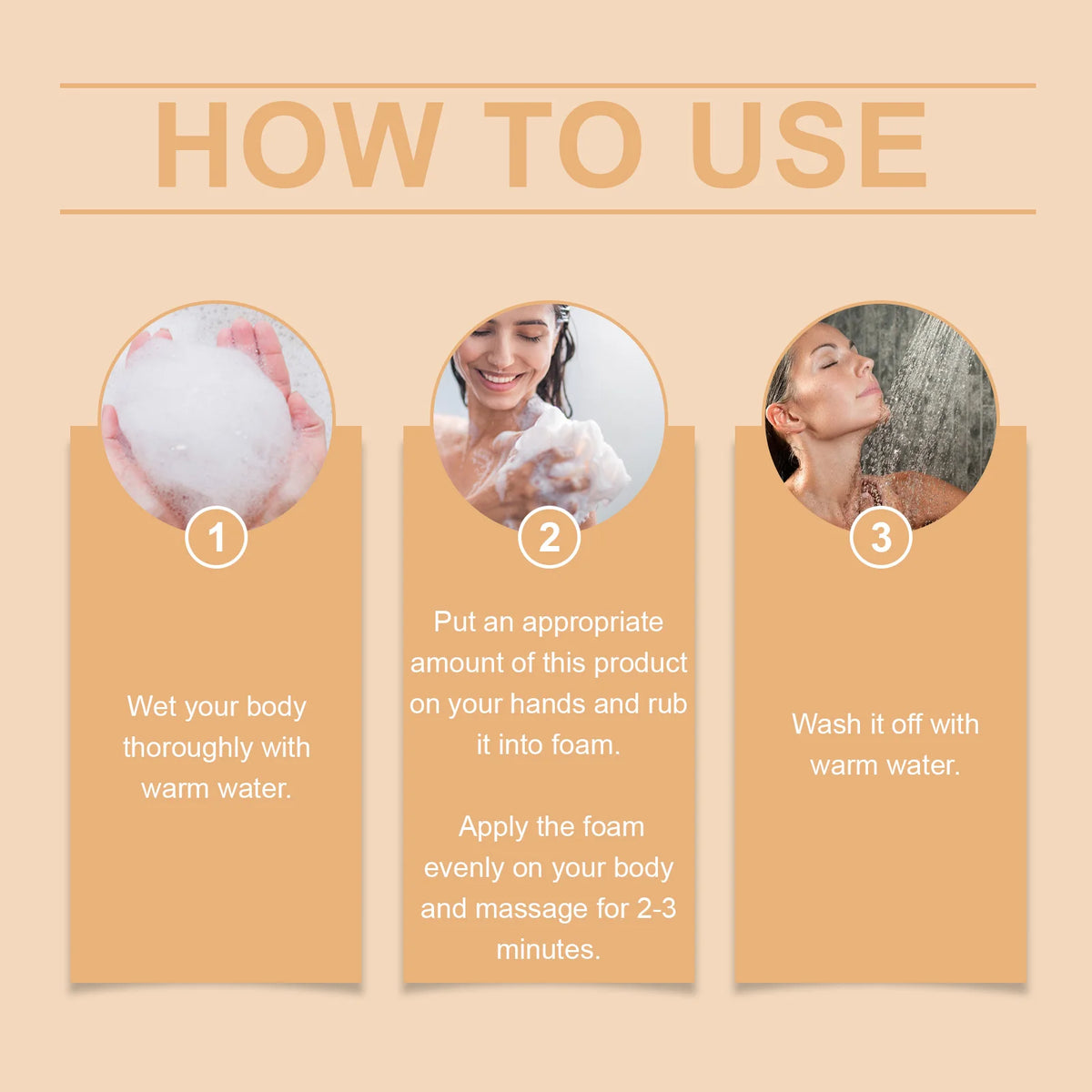 Persimmon Body Wash for Sweat Odor Elimination