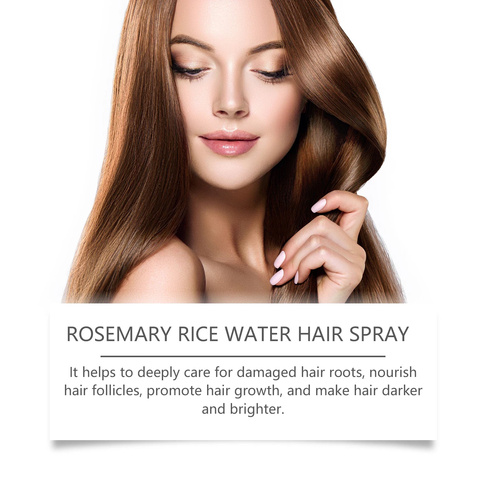Rosemary Rice Water Hair Growth Spray for Damaged Frizzy Hair - 14