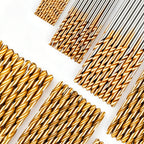 Titanium Plated Twist Drill Bit Set for Woodworking and DIY