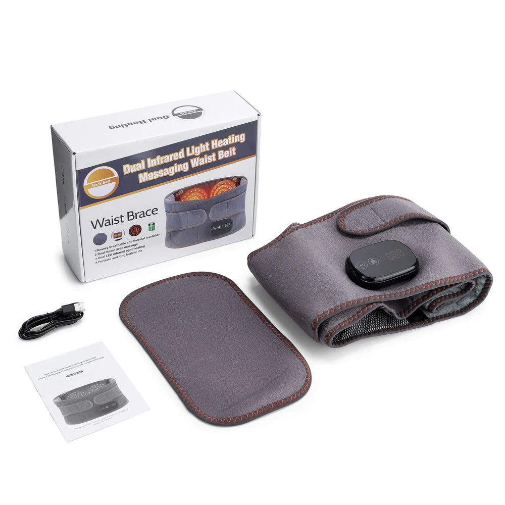 Cordless Heated Waist Massage Belt with Vibration - 19