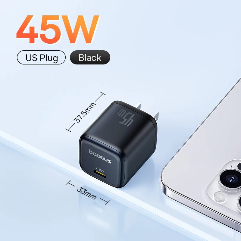 45W GaN Fast USB-C Wall Charger for Smartphones and Tablets - 26