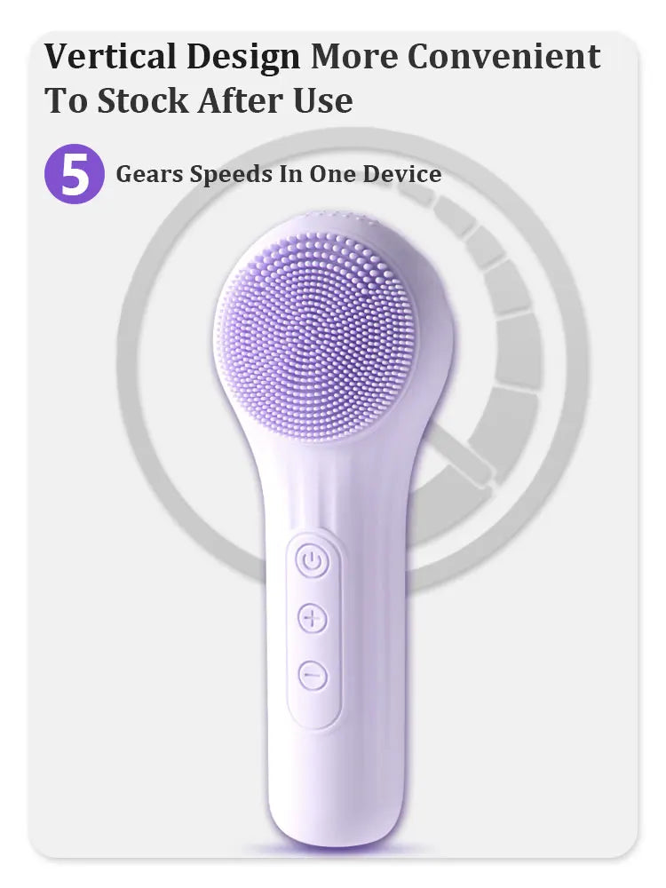 Sonic Electric Facial Cleansing and Massaging Brush