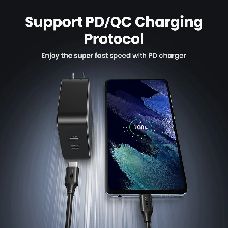 100W USB-C to USB-C Fast Charging and Data Sync Cable