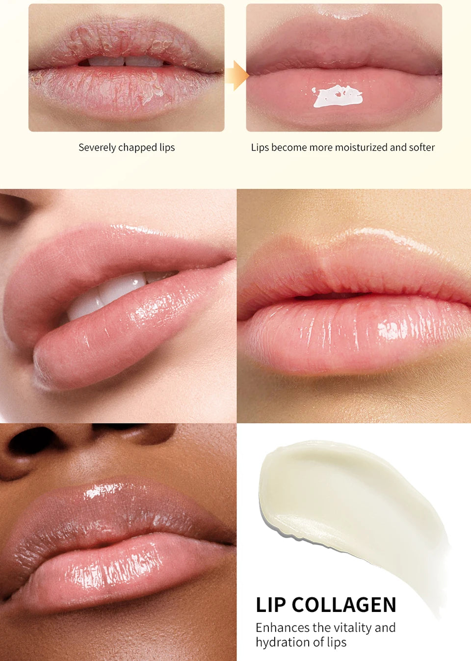 Collagen Hydrating Lip Sleeping Mask for Dry Lips