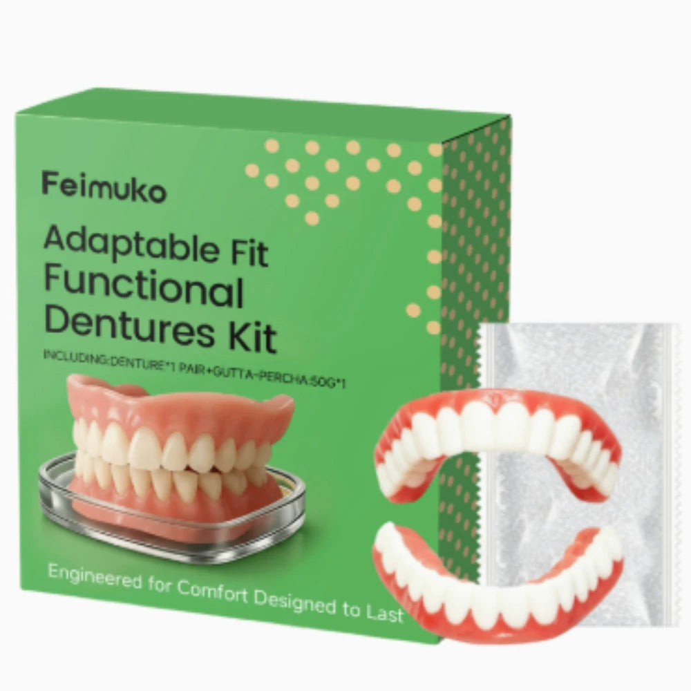 Comfort Fit Silicone Snap-On Dentures for Instant Smile