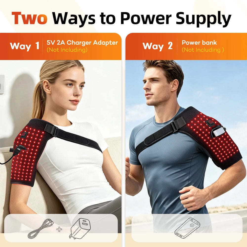 Red Light Therapy Heated Shoulder Wrap